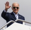 U.S. President Joe Biden boards Air Force One as he departs Washington on travel to Italy from Joint Base Andrews, Maryland, U.S.,