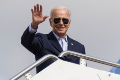 U.S. President Joe Biden boards Air Force One as he departs Washington on travel to Italy from Joint Base Andrews, Maryland, U.S.,