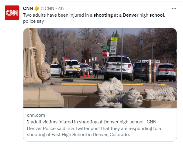 Colorado High School Shooting Leaves Two Staff Members Wounded, Suspect Still at Large