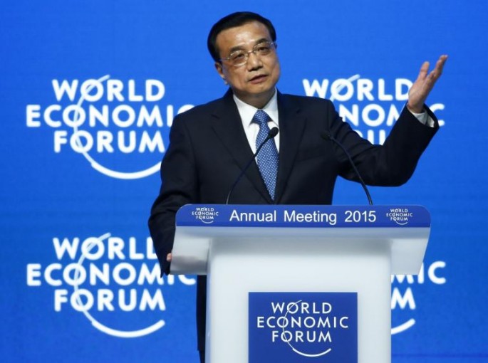 China's Premier Li Keqiang speaks during The Global Impact of China's Economic Transformation event in the Swiss mountain resort of Davos January 21, 2015.