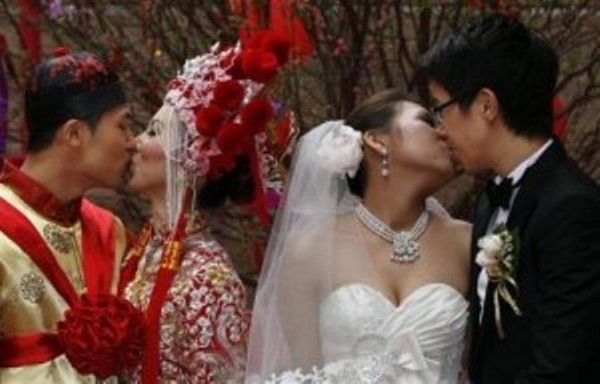 Married couples in China.