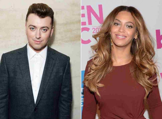 Sam Smith and Beyonce Knowles