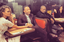 Chrissy Teigen, John Legend, Kanye West and Kim Kardashian went to a Waffle House after a Super Bowl party concert.