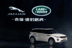A Range Rover Evoque SUV on display during the Chery Jaguar Land Rover plant opening ceremony in Changshu, Jiangsu Province, Oct. 2014.
