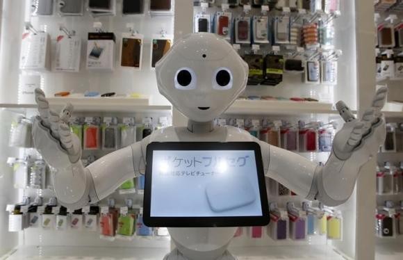 Pepper is a robot sold by Tokyo-based company Softbank.