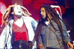 Bob Marley and Julian Marley