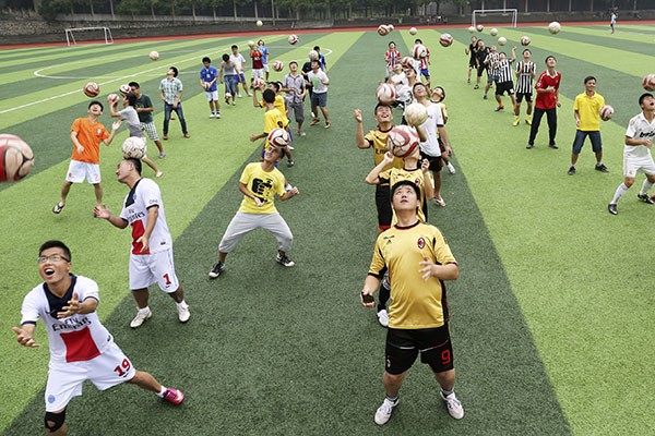 As part of China's football reform plan, it has unveiled its first football training institute. 