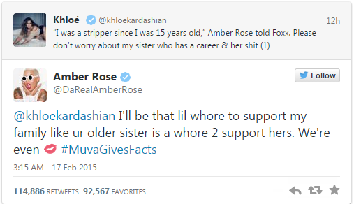 Khloe Kardashian and Amber Rose