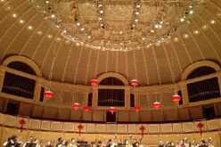 The National Chinese Traditional Orchestra perform Chinese folk music at the Chicago Symphony Center.