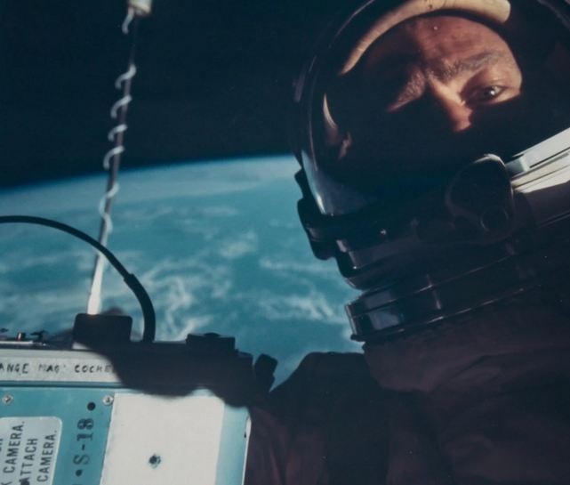 U.S. astronaut Buzz Aldrin in 1966.