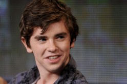 British cast member Freddie Highmore takes part in a panel discussion of A&E's 