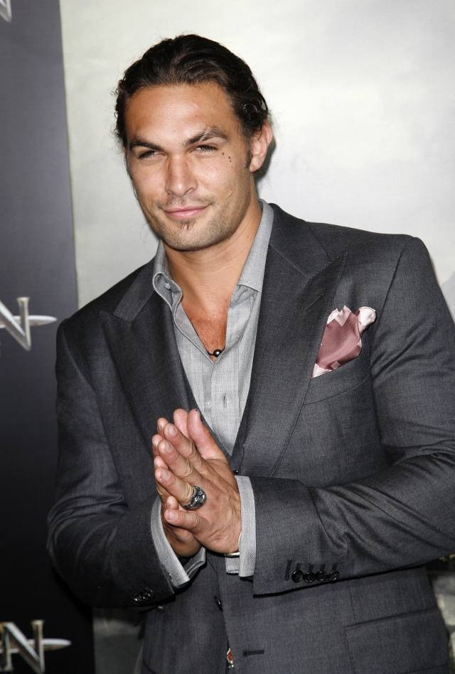 Cast member Jason Momoa arrives at the film premiere of "Conan the Barbarian" in Los Angeles, California, August 11, 2011.