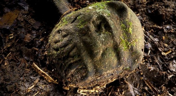 A 'were-jaguar' effigy found in Ciudad Blanca