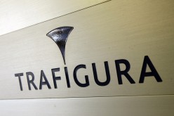 The Trafigura logo is pictured in the company’s offices in Geneva. The trading firm has been implicated in a major trading scandal costing tens of millions of dollars.
