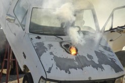 Truck engine destroyed by U.S. Army laser