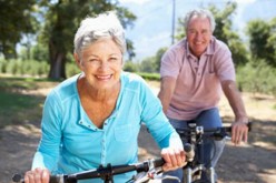 Couple exercising