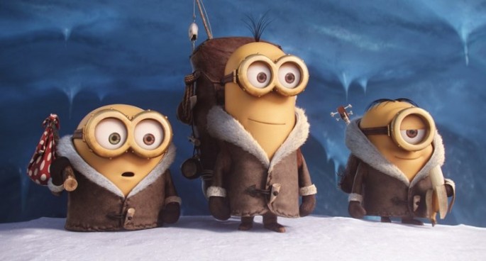 "Minions" tells the story of Kevin, Stuart and Bob, who are looking for a new evil boss for their group.