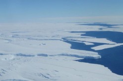 Part of the rapidly melting Totten Glacier in Antarctica