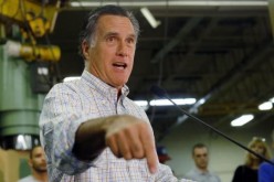 Mitt Romney during campaign rally