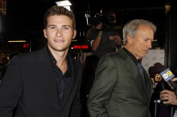 Director Clint Eastwoodwith his son Scott Eastwood at his side