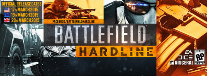  The first-person shooter video game "Battlefield Hardline" was  developed by Visceral Games and published by Electronic Arts in collaboration with EA Digital Illusions CE.