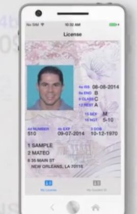Smartphone driver's license