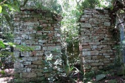 Some of the ruined buildings at a Nazi hideout in Argentina