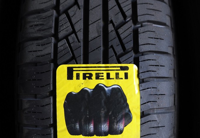 A Pirelli tire