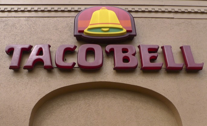 A Taco Bell logo is seen outside one of its restaurant