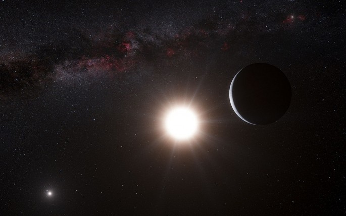 This artist's impression shows the planet orbiting the star Alpha Centauri B, a member of the triple star system that is the closest to Earth in this image released on October 17, 2012. Alpha Centauri B is the most brilliant object in the sky and the othe