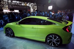 Honda unveils a Civic concept car at the New York International Auto Show in New York April 1, 2015.