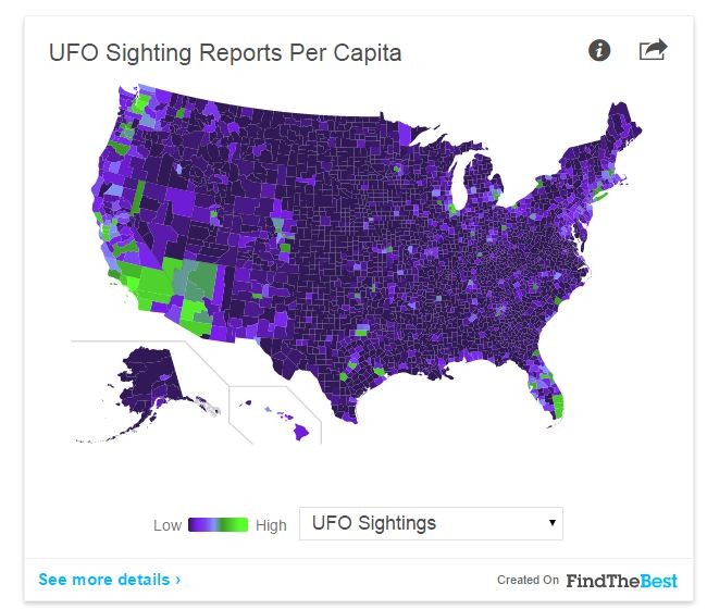 Interactive UFO map