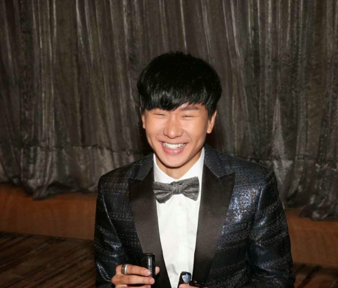JJ Lin in a conference for his concert “JJ Timeline: Genesis World Tour 2015” in Hong Kong.