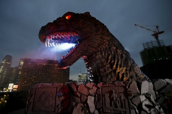 Godzilla head unveiled as new Tokyo landmark