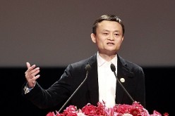 Alibaba Group Executive Chairman Jack Ma delivers a keynote speech at the Cross-Strait CEO Summit in Taipei last year. 