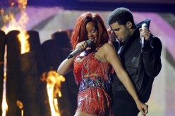 Drake and Rihanna perform 'What's My Name' at the 53rd annual Grammy Awards in Los Angeles, California February 13, 2011. REUTERS/Lucy Nicholson