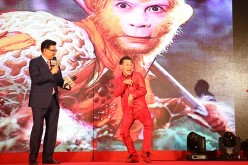  Liu Xiao Ling Tong (in red) will portray the character of Sun Wukong or the Monkey King in the upcoming 3D movie 