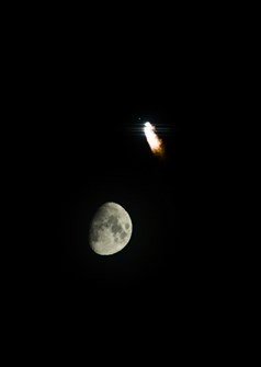 A picture of the 17th Beidou satellite taken during its launch.