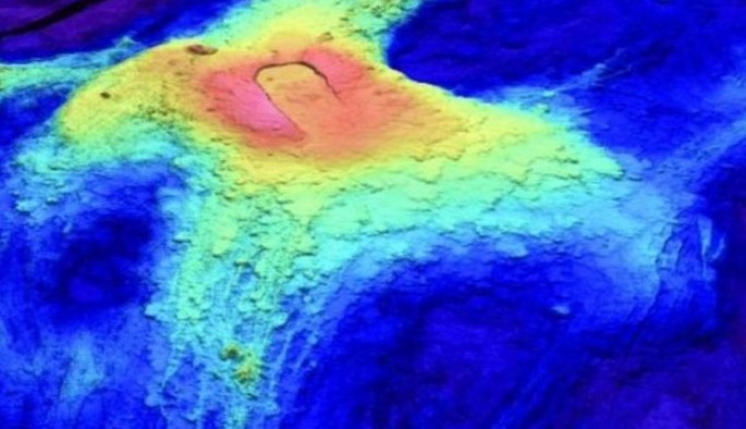 The Axial Seamount underwater volcano off Oregon