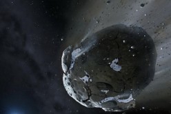 Water-bearing asteroid