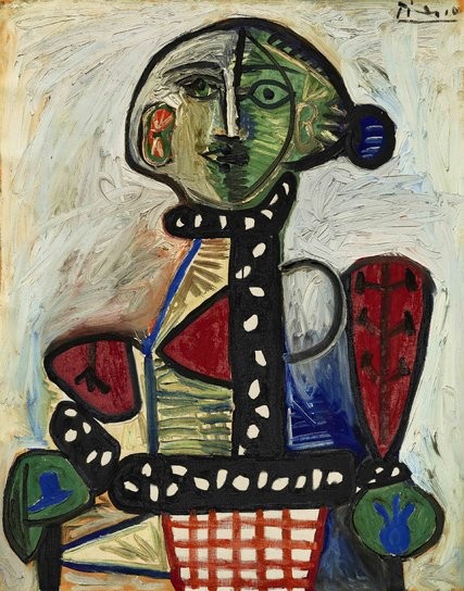 A picture of the Picasso painting bought by Chinese film mogul Wang Zhongjun. The painting was formerly owned by Samuel Goldwyn.