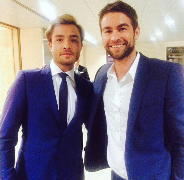 "Wicked City" star Ed Westwick and "Oil" star Chace Crawford played "Gossip Girl" characters Chuck Bass and Nate Archibald respectively.