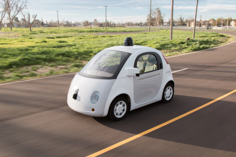 Google 'bubble' self-driving car
