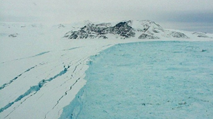 Antarctic ice shelf