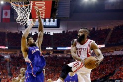 NBA Star James Harden In Action Against Los Angeles Clippers
