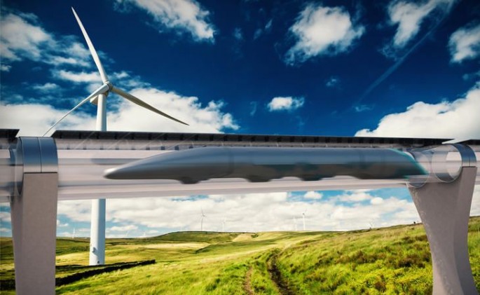 Hyperloop concept train from HTT