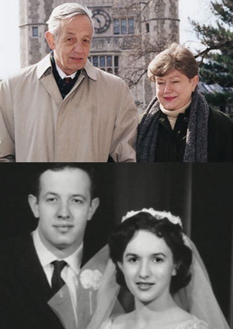 John and Alicia Nash after they remarried and during their marriage in 1957