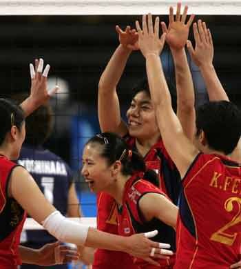 China's volleyball team is now a six-time Montreaux champ.