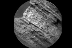 This May 15, 2015, image from the Chemistry and Camera (ChemCam) instrument on NASA's Curiosity Mars rover shows detailed texture of a rock target called 