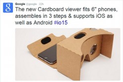 Google's Cardboard Virtual Reality Goggle Is Being Used In Classrooms